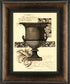 Transitional Sepia Urn I By Visions Studio - Framed Print Wall Art - Dark Brown