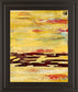 Tire Mark Il By Natalie Avondet - Framed Print Wall Art - Yellow