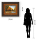 Evening Walk By Robert Striffolino - Framed Print Wall Art - Orange
