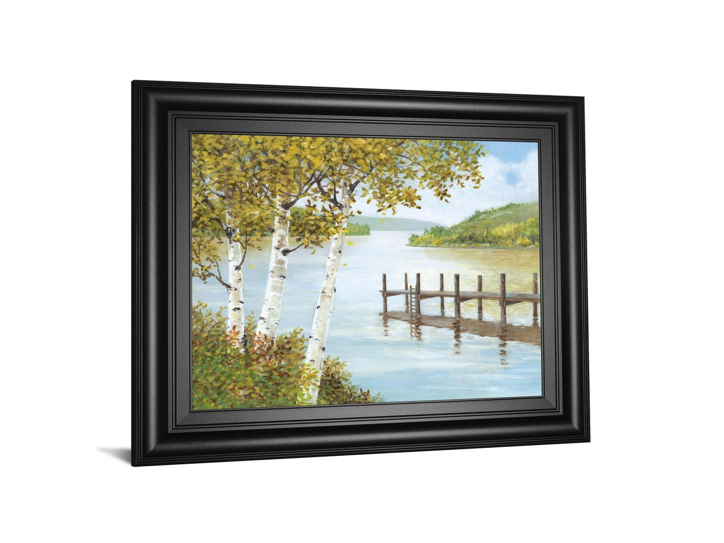 Rural Route Il By A. Fisk - Framed Print Wall Art - Blue