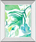 Green Water Leaves I By Kat Papa - Mirror Framed Print Wall Art - Green