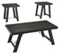 Noorbrook - Occasional Table Set (Set of 3) - Black / Pewter