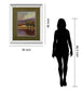 Lake View I By Norman Wyatt, Jr. - Mirror Framed Print Wall Art - Green