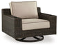 Coastline Bay - Swivel Lounge W/ Cushion - Brown