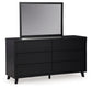 Danziar - Dresser And Mirror - Black