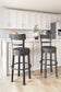 Valebeck - Tall Upholstered Swivel Barstool