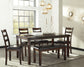 Coviar - Brown - Dining Room Table Set (Set of 6)