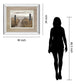 Beach Day By Frank, A. - Mirror Framed Print Wall Art - Dark Brown