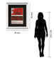 Sumptuous Red By Jasmin Zara Copley - Mirror Framed Print Wall Art - Red