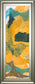 Mountain Shapes I By Carolyn Roth - Framed Print Wall Art - Orange
