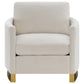 Corliss - Upholstered Arched Arms Chair - Beige