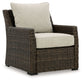Brook Ranch - Lounge Chair With Cushion - Brown