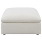 Hobson - Cushion Seat Ottoman - Off-White