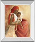Beauty Of Love I By Carol Robinson - Mirror Framed Print Wall Art - Red