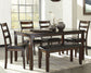 Coviar - Brown - Dining Room Table Set (Set of 6)