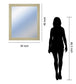 34x40 Decorative Framed Wall Mirror By Classy Art Promotional Mirror Frame #41 - Beige