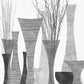 Framed Small - Silhouette Vases By Susan Jill - Dark Gray