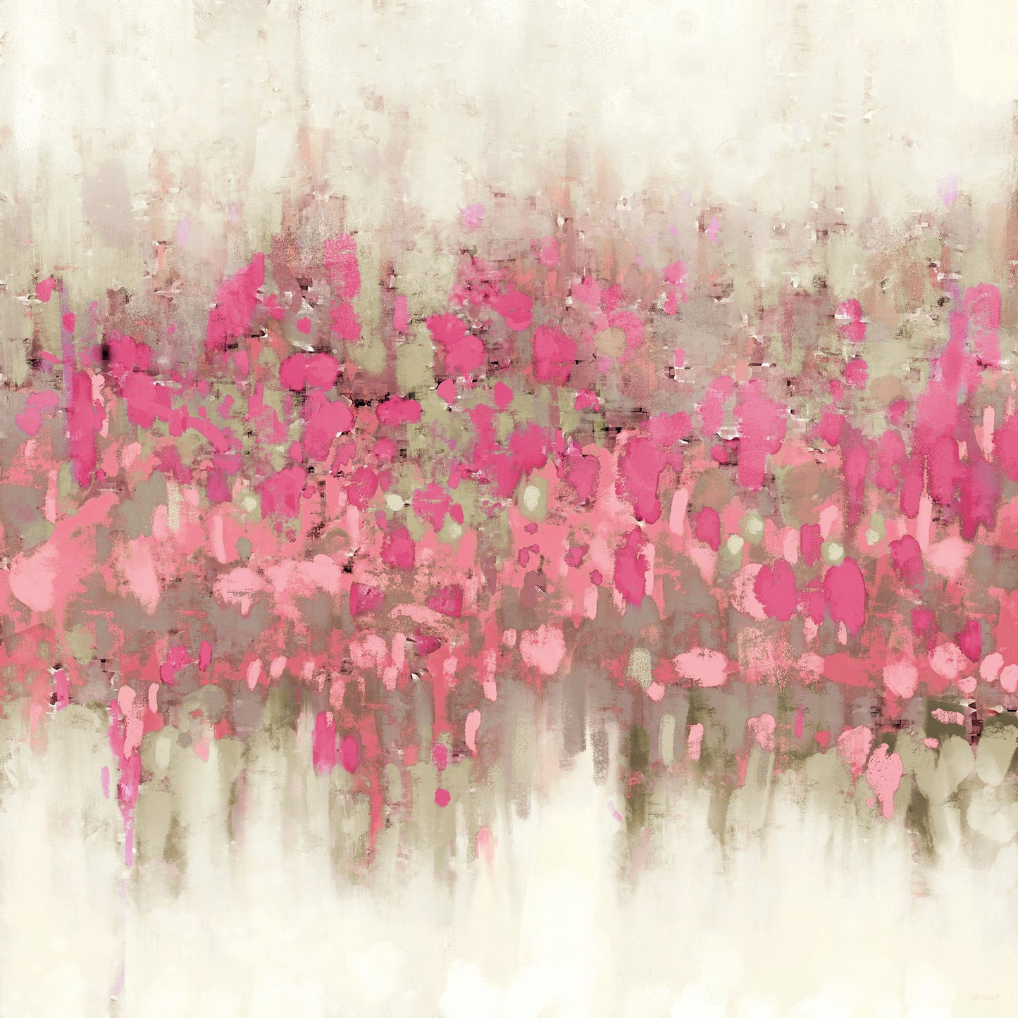 Framed - Crossing I By Dan Meneely - Pink