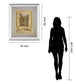 Botany Journal Il By Kemp - Mirror Framed Print Wall Art - Beige