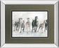 Running Wild By Carol Robinson - Mirror Framed Watercolor Print Wall Art - White