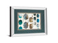 Moroccan Beads By Edward Selkirk - Mirror Framed Print Wall Art - Blue