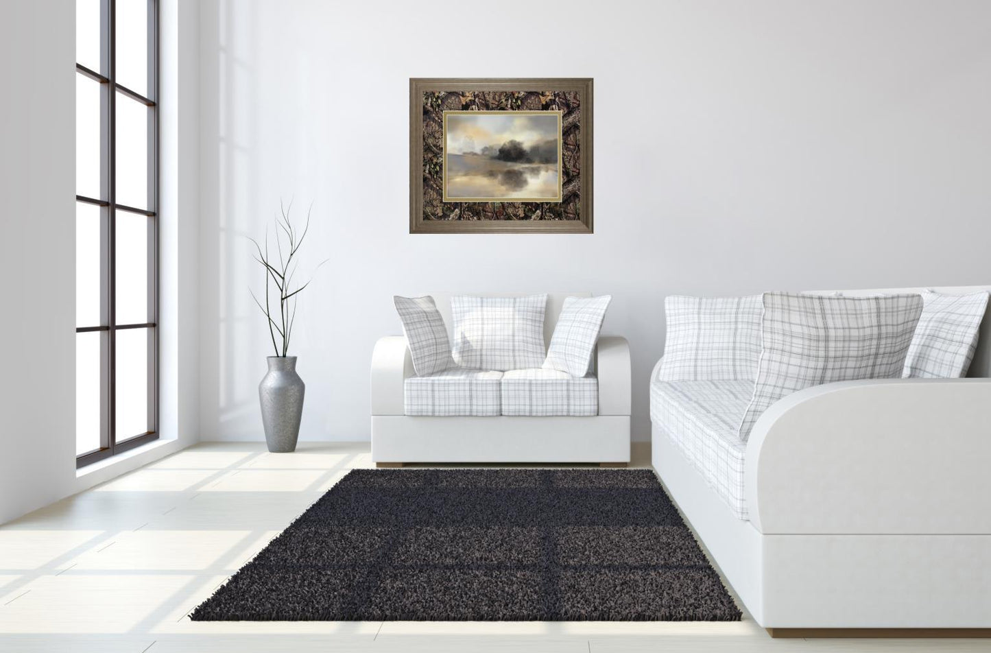 Misty Pond By Nan - Wall Art - Yellow