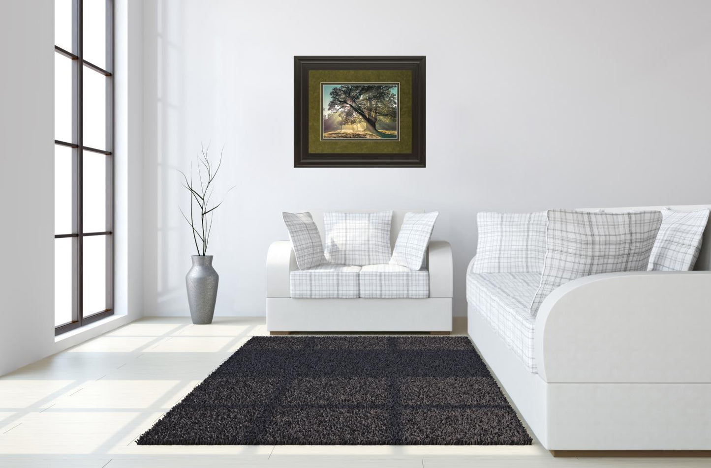 Breaking Through By A. Frank - Framed Print Wall Art - Green