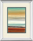 Horizon Lines II By Tesla Mirrored Frame - Light Brown