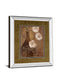 Flores En Umber I By Nan - Mirror Framed Print Wall Art - White