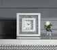 Noralie - Accent Clock - Mirrored & Faux Diamonds