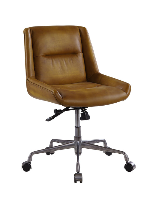 Ambler - Executive Office Chair - Saddle Brown Top Grain Leather