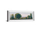 Panoramic Treeline I By Tim Otoole - Mirror Framed Print Wall Art - Green