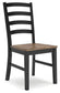 Wildenauer - Dining Room Side Chair (Set of 2) - Brown / Black