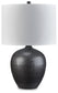 Ladstow - Ceramic Table Lamp  - Black