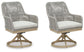 Seton Creek - Swivel Chair With Cushion (Set of 2) - Gray