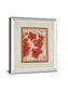 Asian Orchid I By Hollack - Mirror Framed Print Wall Art - Red
