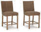 Walton Bridge - Barstool (Set of 2) - Driftwood