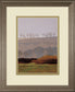 Trees Above The River By M. Bohne - Framed Print Wall Art - Dark Brown