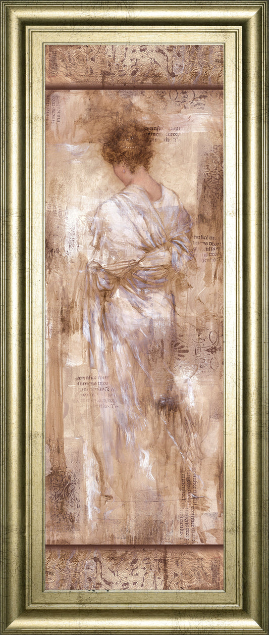Grecian Bath I By Fressinier - Framed Print Wall Art - Beige