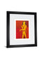 In View Of I By Augustine - Framed Print Wall Art - Red
