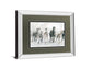 Running Wild By Carol Robinson - Mirror Framed Watercolor Print Wall Art - White