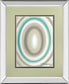 Concentric Ovals #1 By David Bromstad - Mirror Framed Print Wall Art - Blue