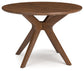 Lyncott - Round Dining Room Table - Brown