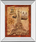 Memories Of Paris By Conrad Knutsen - Mirror Framed Print Wall Art - Red