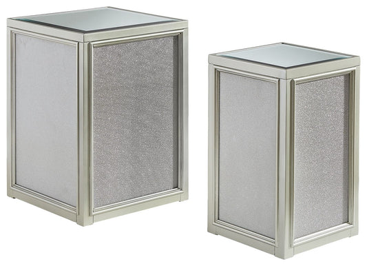 Traleena - Nesting End Tables (Set of 2) - Silver Finish