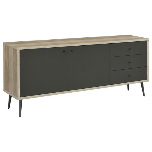 Maeve - 2-Door Engineered Wood Accent Cabinet - Gray And Antique Pine