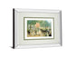 Balloon Seller By Alan Maley - Mirror Framed Print Wall Art - Pink