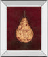 Gold Pear By Norman Wyatt, Jr. - Mirror Framed Print Wall Art - Red