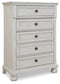 Robbinsdale - Five Drawer Chest - Youth - Antique White