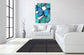 Floating Tempered Glass With Foil Oh These Butterflies - Blue